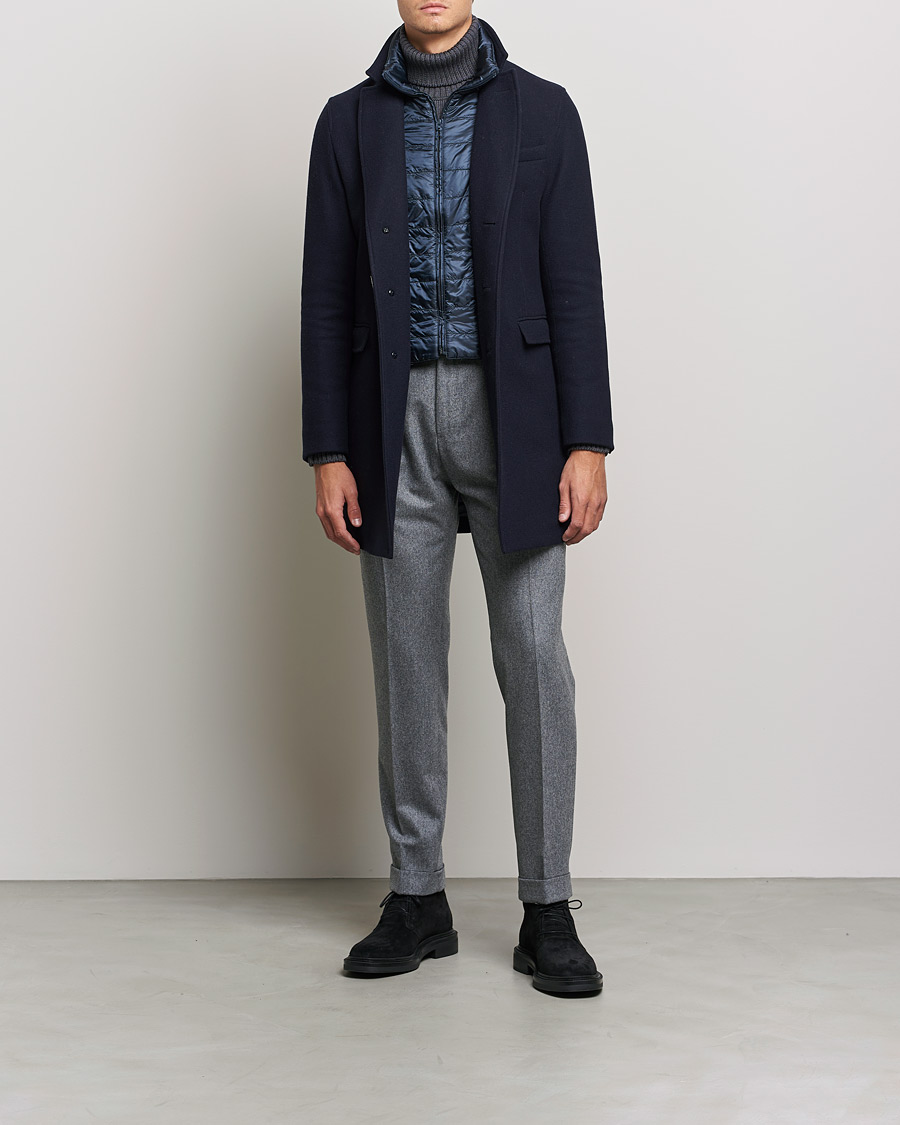 Herren | Jacken | Herno | Wool Zip Coat Navy