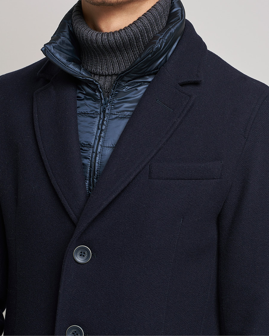 Herren | Jacken | Herno | Wool Zip Coat Navy