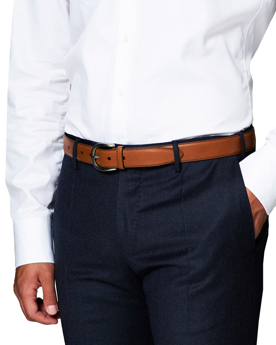 Herren | Brunello Cucinelli Plain Belt Brown Calf | Brunello Cucinelli | Plain Belt Brown Calf