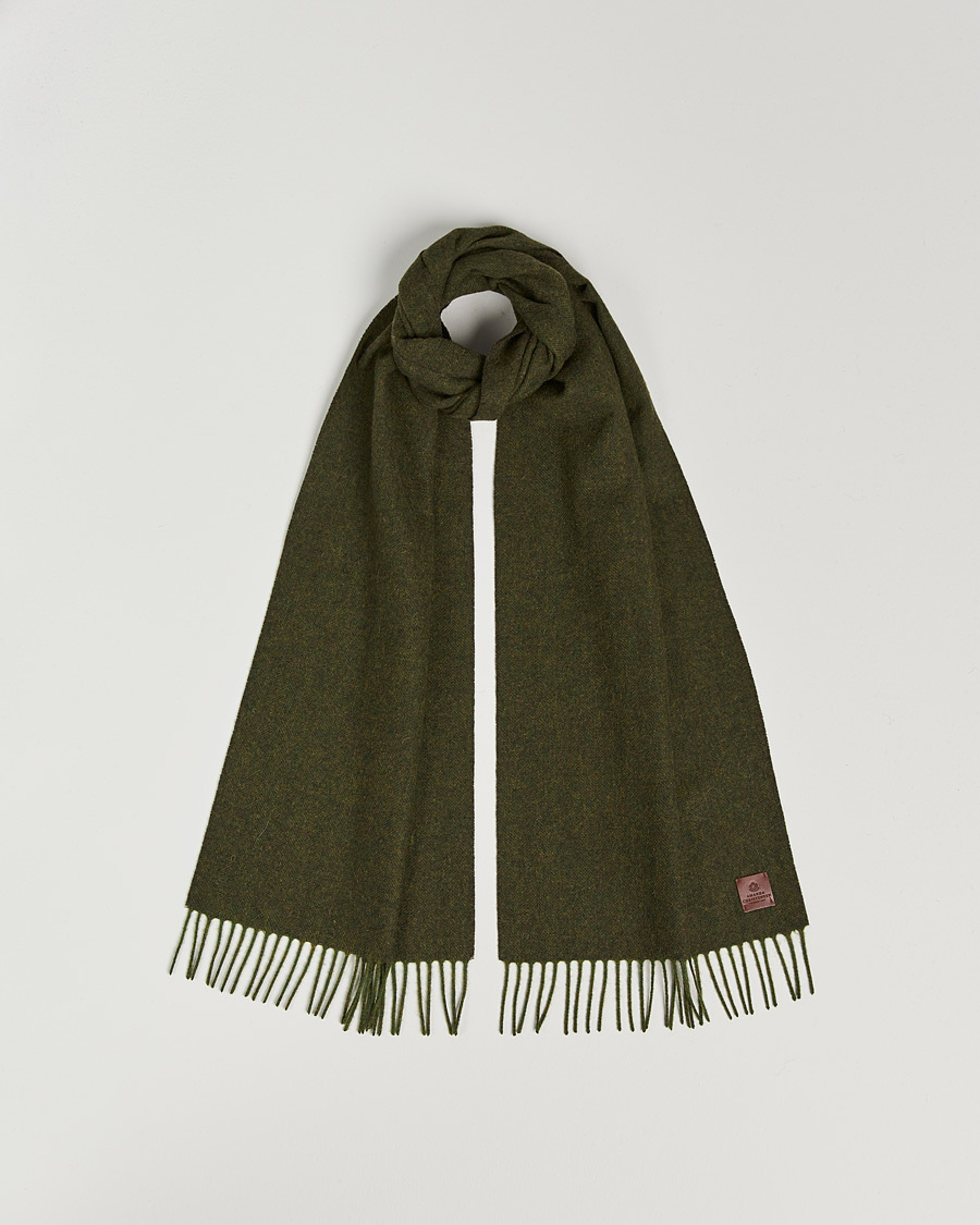 Herren | Amanda Christensen Merino Wool Scarf Green Melange | Amanda Christensen | Merino Wool Scarf Green Melange
