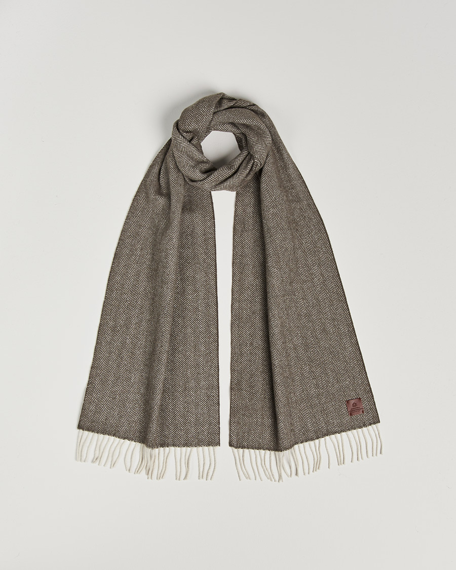 Herren | Amanda Christensen Merino Wool Herringbone Olive | Amanda Christensen | Merino Wool Herringbone Olive