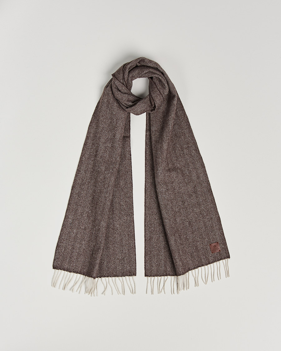 Herren | Amanda Christensen Merino Wool Herringbone Brown | Amanda Christensen | Merino Wool Herringbone Brown
