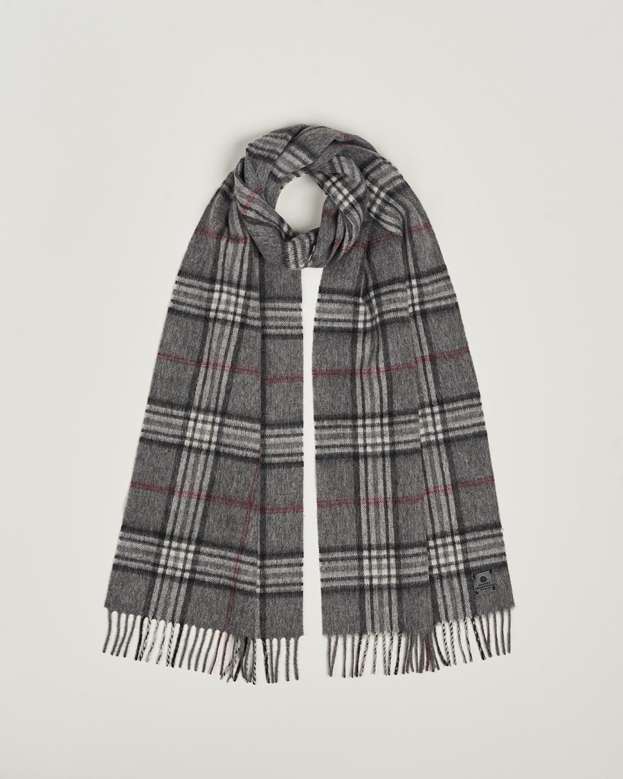 Herren | Schals | Amanda Christensen | Wool Check Scarf Grey