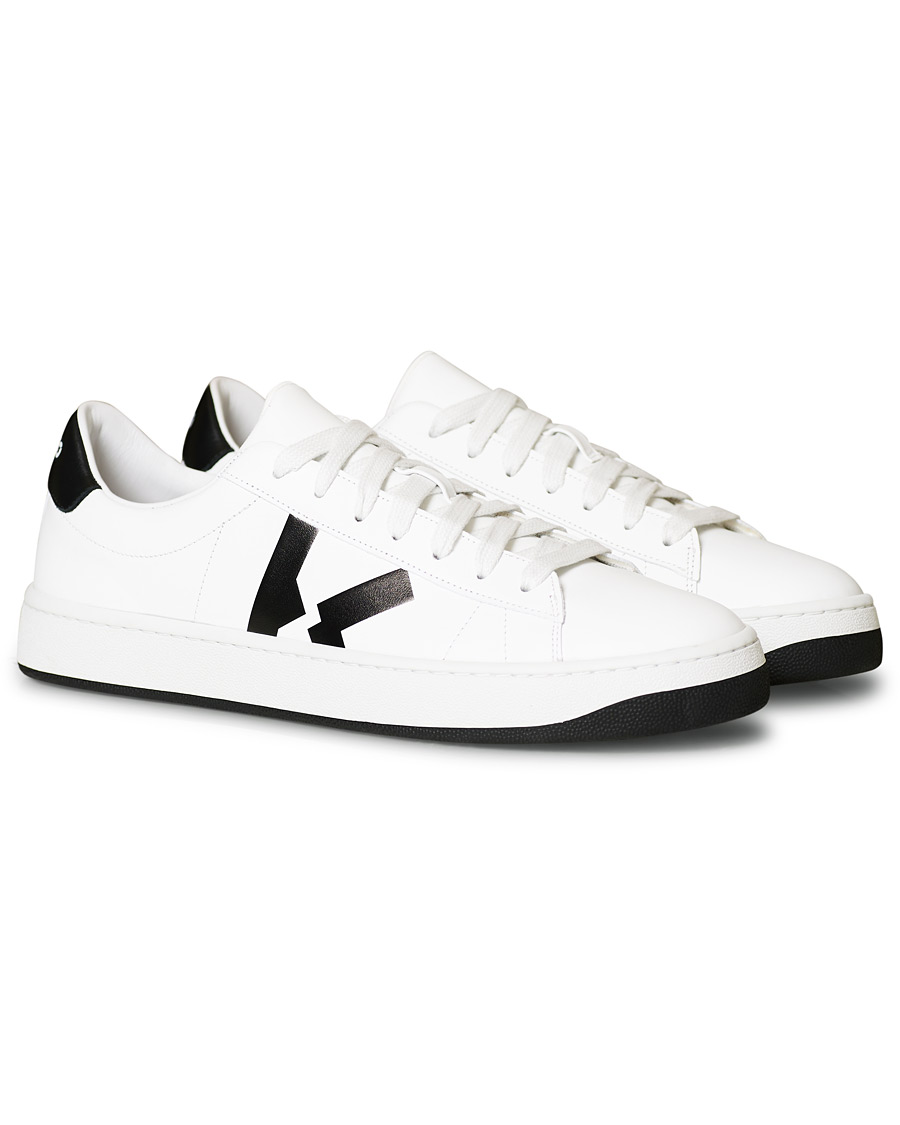 Herren | KENZO K-Logo Lace Up Sneaker White | KENZO | K-Logo Lace Up Sneaker White