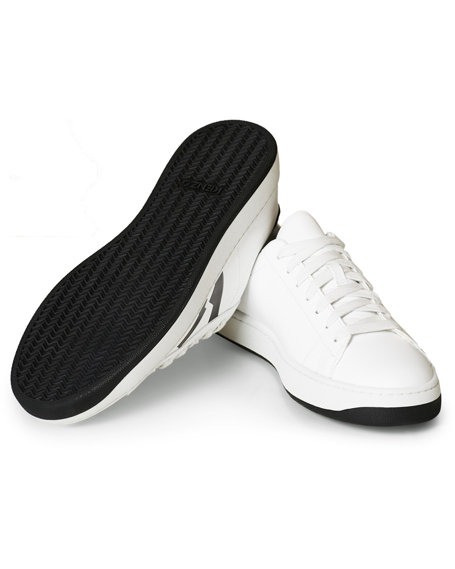 Herren | KENZO K-Logo Lace Up Sneaker White | KENZO | K-Logo Lace Up Sneaker White