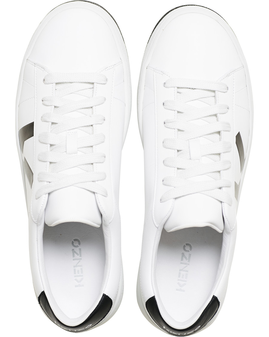 Herren | KENZO K-Logo Lace Up Sneaker White | KENZO | K-Logo Lace Up Sneaker White