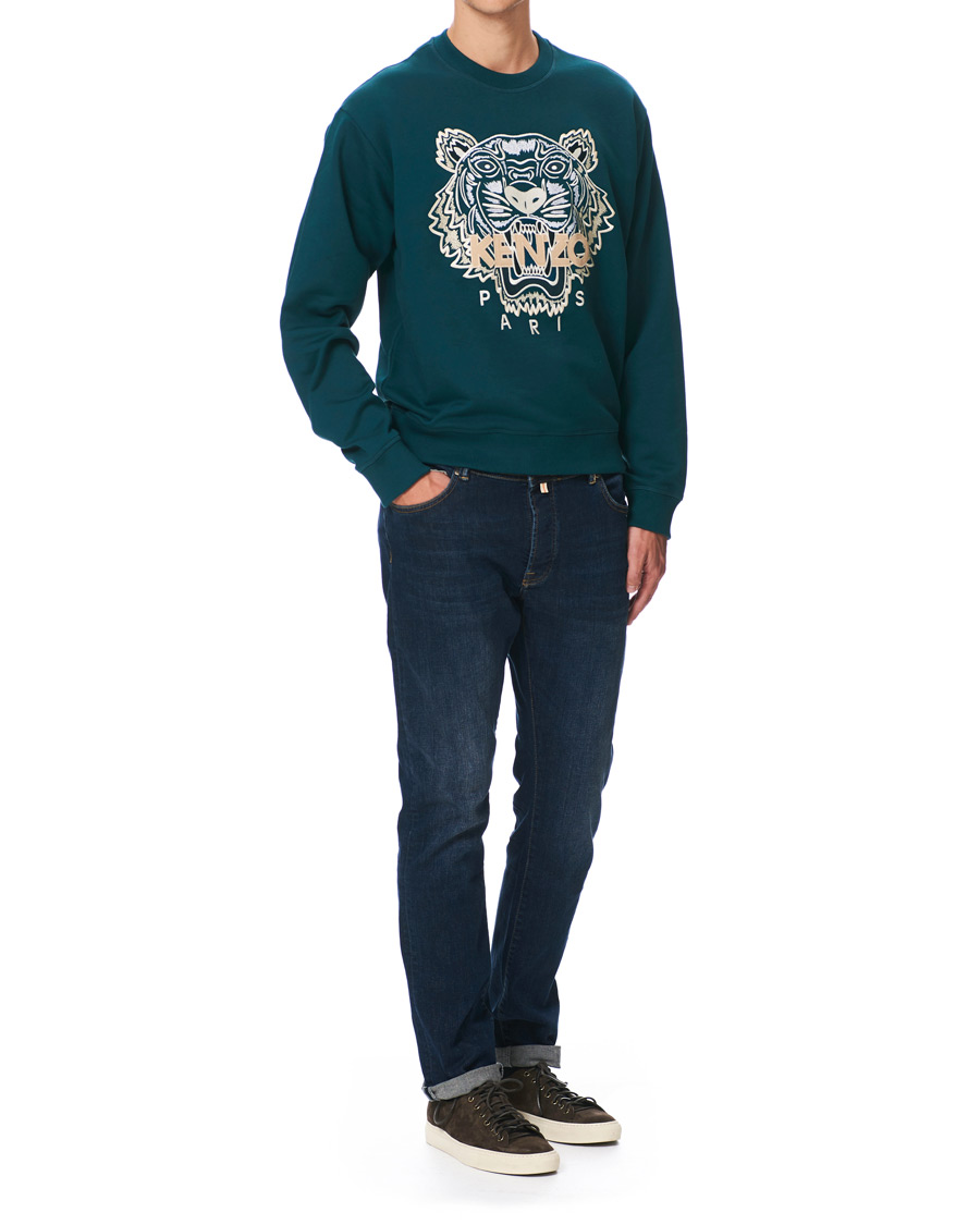 Herren | Pullover | KENZO | Icon Tiger Crew Neck Sweatshirt Green