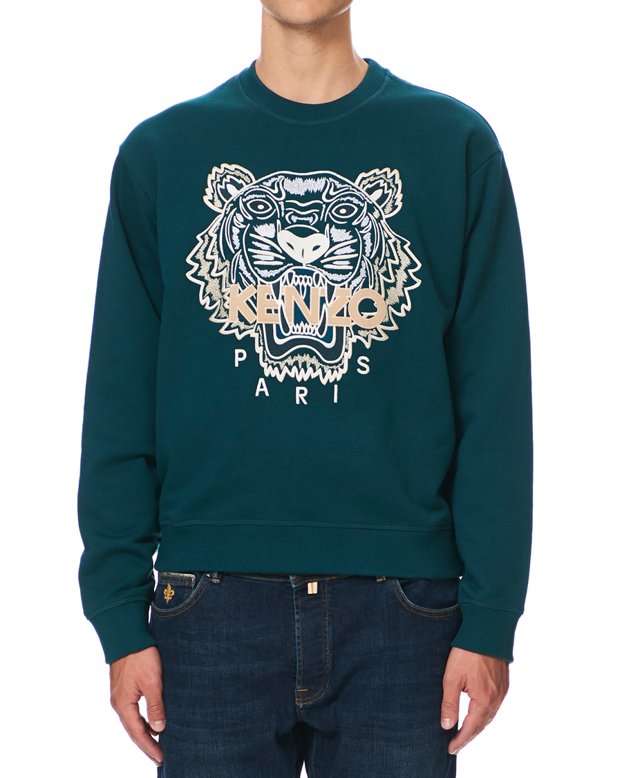 Herren | Pullover | KENZO | Icon Tiger Crew Neck Sweatshirt Green