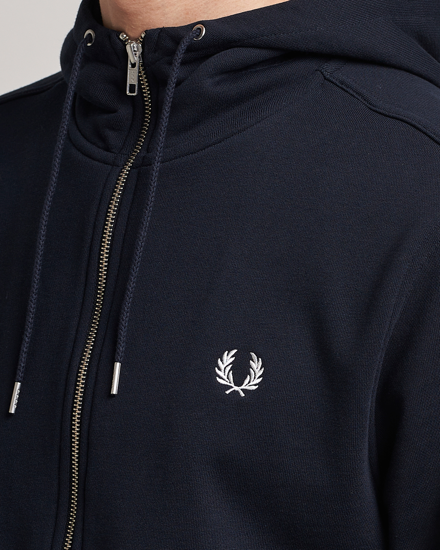 Herren | Pullover | Fred Perry | Full Zip Hooded Sweatshirt Navy