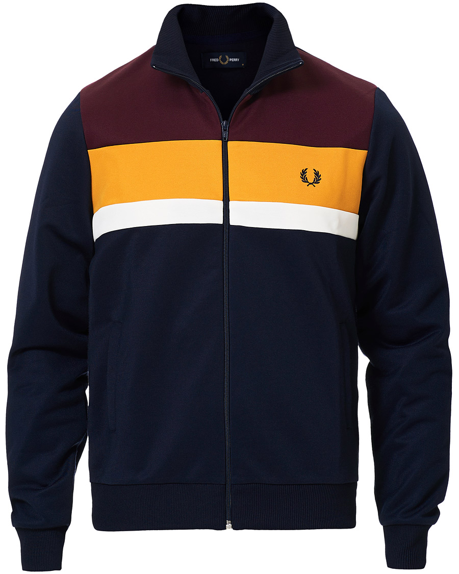 Herren | Pullover | Fred Perry | Colour Block Track Jacket Carbon Blue