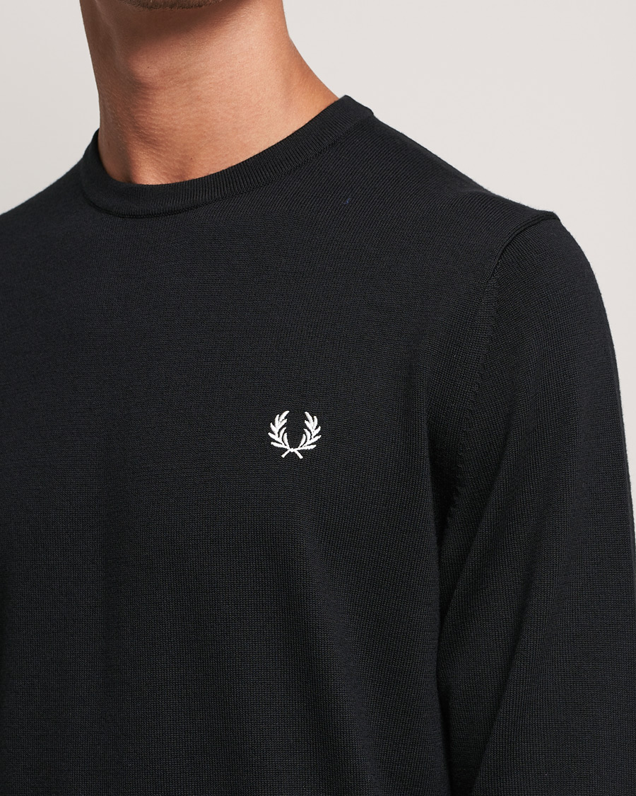 Herren | Pullover | Fred Perry | Classic Crew Neck Jumper Black