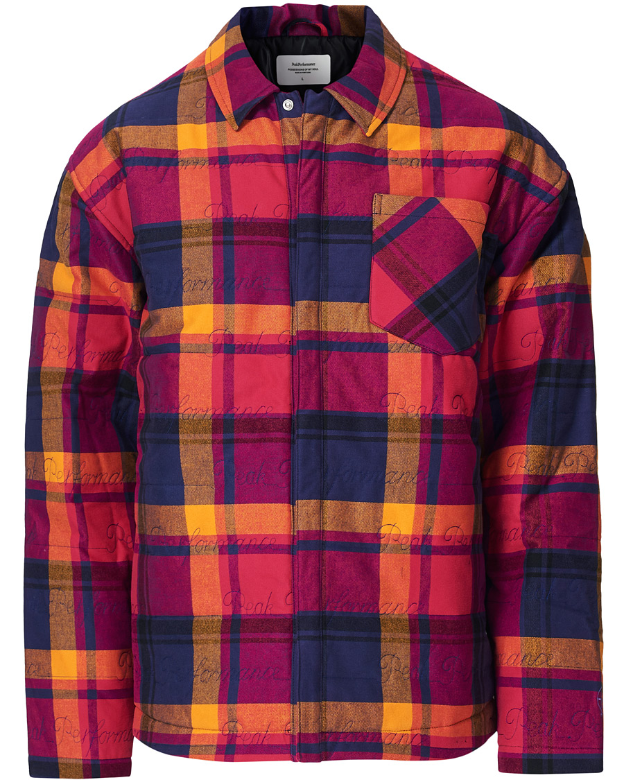 Herren | Hemden | Peak Performance | Ben Gorham Flannel Liner Overshirt Power Pink