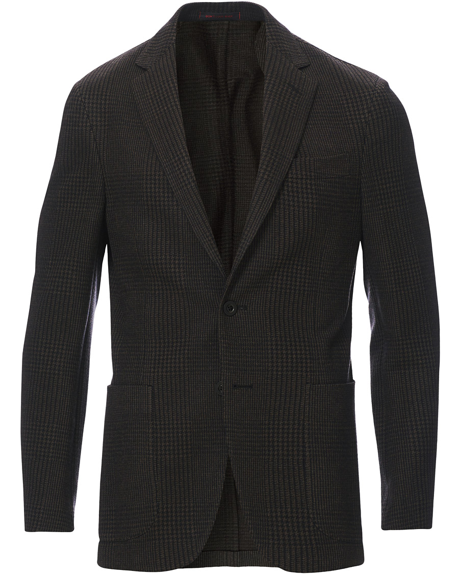 Herren | Sakkos | The Gigi | Degas Wool Blend Check Blazer Dark Brown