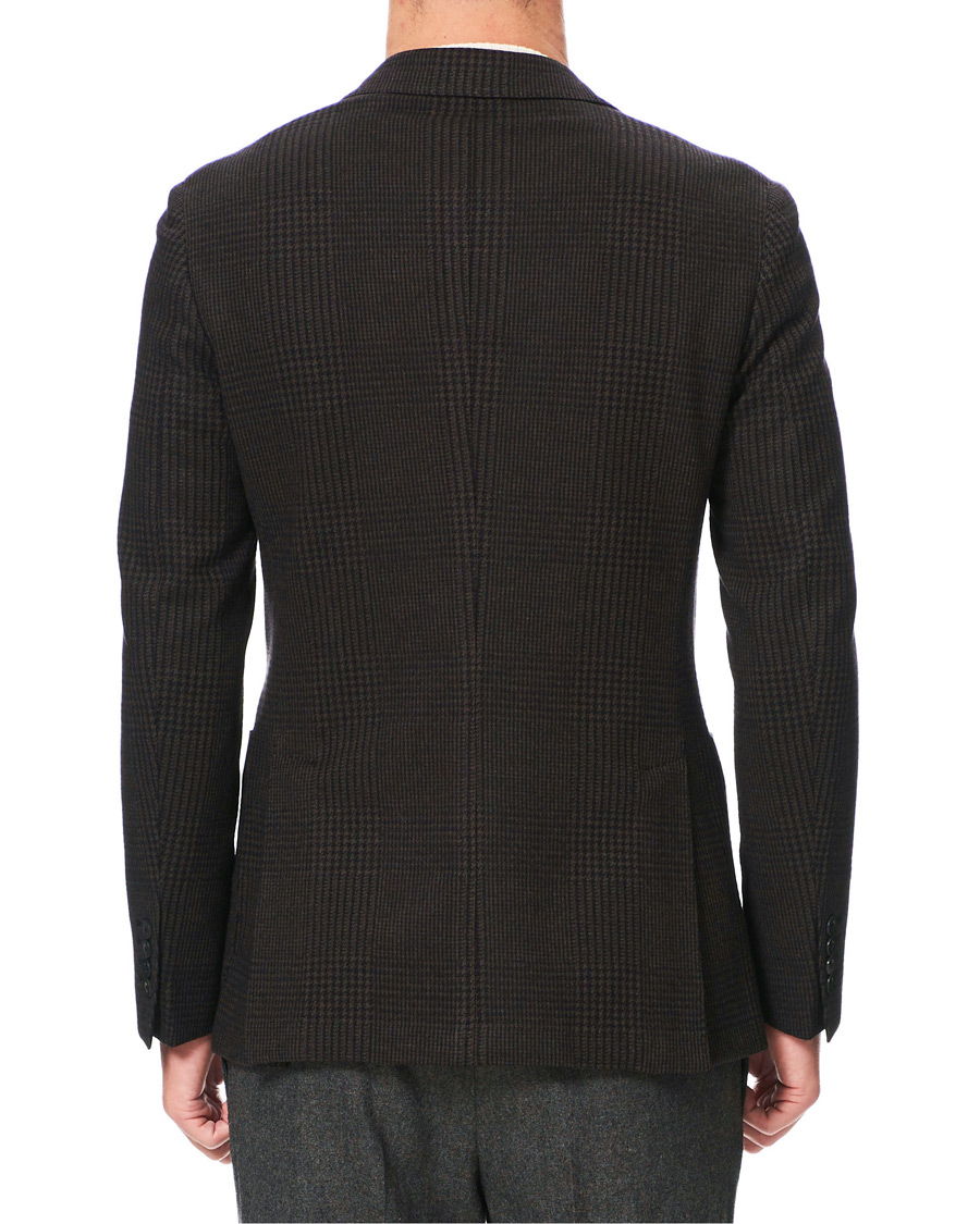 Herren | Sakkos | The Gigi | Degas Wool Blend Check Blazer Dark Brown