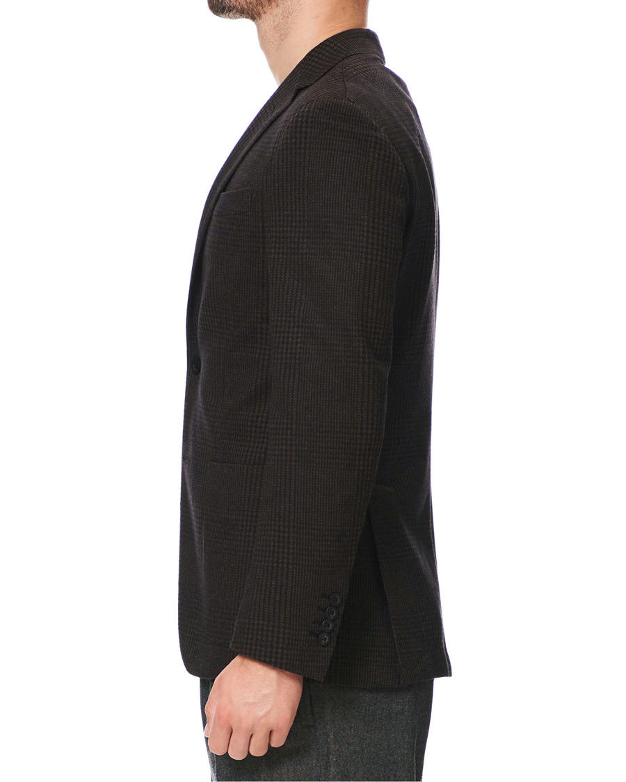 Herren | Sakkos | The Gigi | Degas Wool Blend Check Blazer Dark Brown