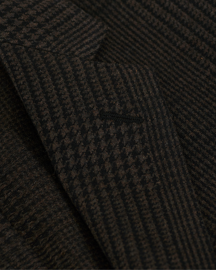 Herren | Sakkos | The Gigi | Degas Wool Blend Check Blazer Dark Brown