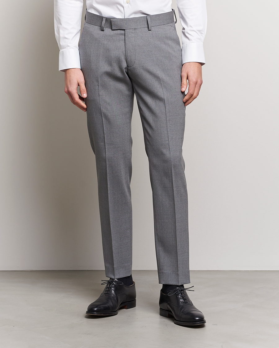 Herren | Business Casual | Tiger of Sweden | Tordon Wool Suit Trousers Grey