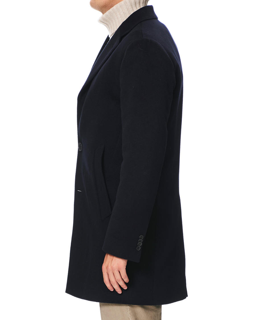 Herren | Jacken | Oscar Jacobson | Storvik Wool/Cashmere Coat Navy