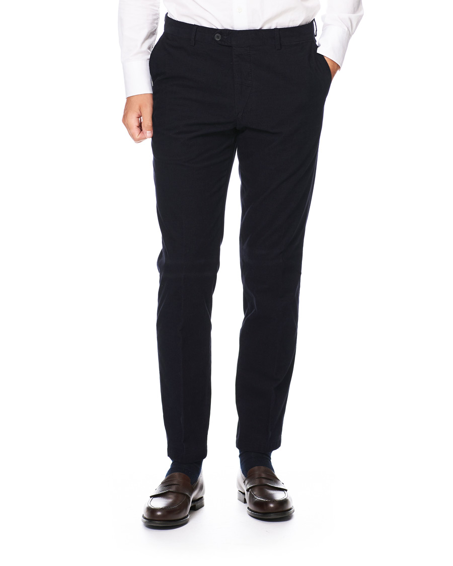 Herren | Hosen | Oscar Jacobson | Denz Baby Cord Trousers Navy