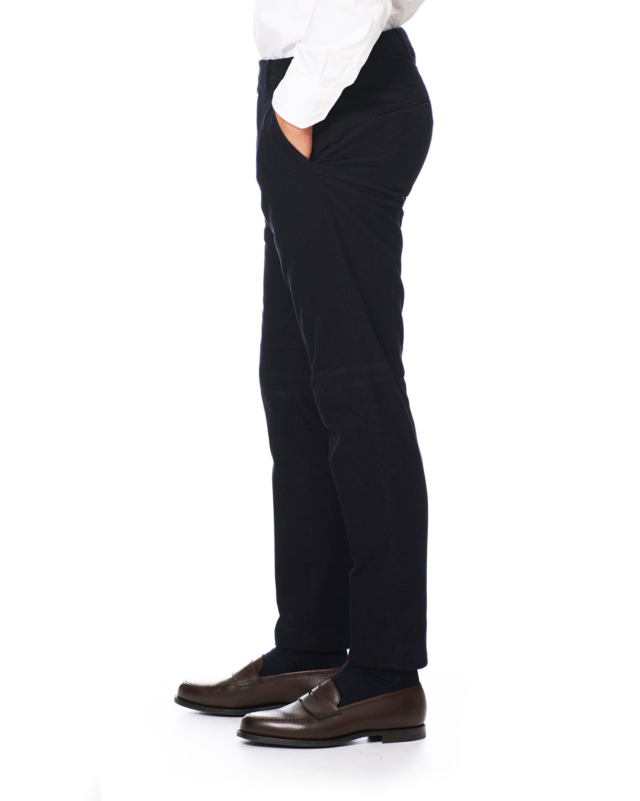 Herren | Hosen | Oscar Jacobson | Denz Baby Cord Trousers Navy