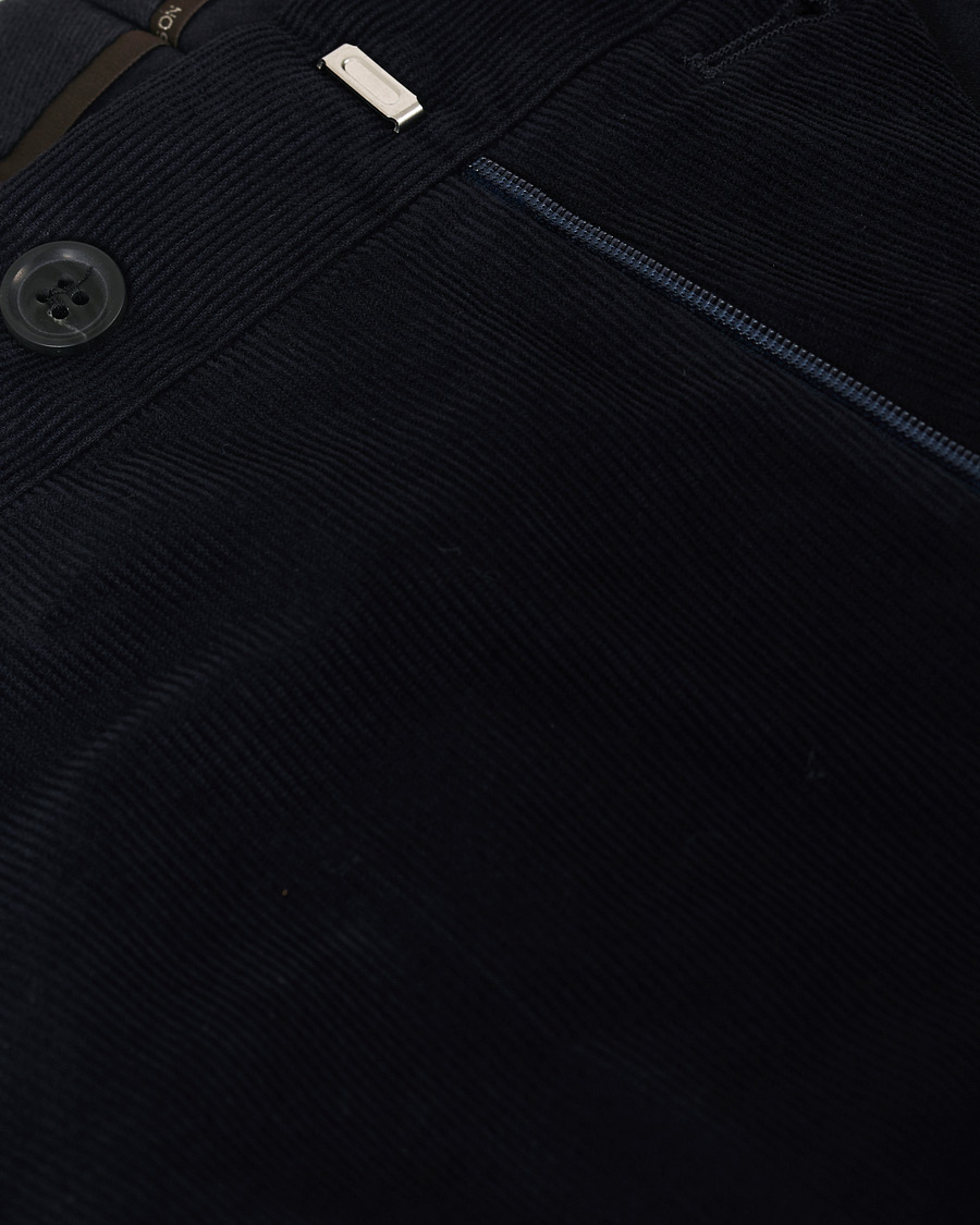 Herren | Hosen | Oscar Jacobson | Denz Baby Cord Trousers Navy