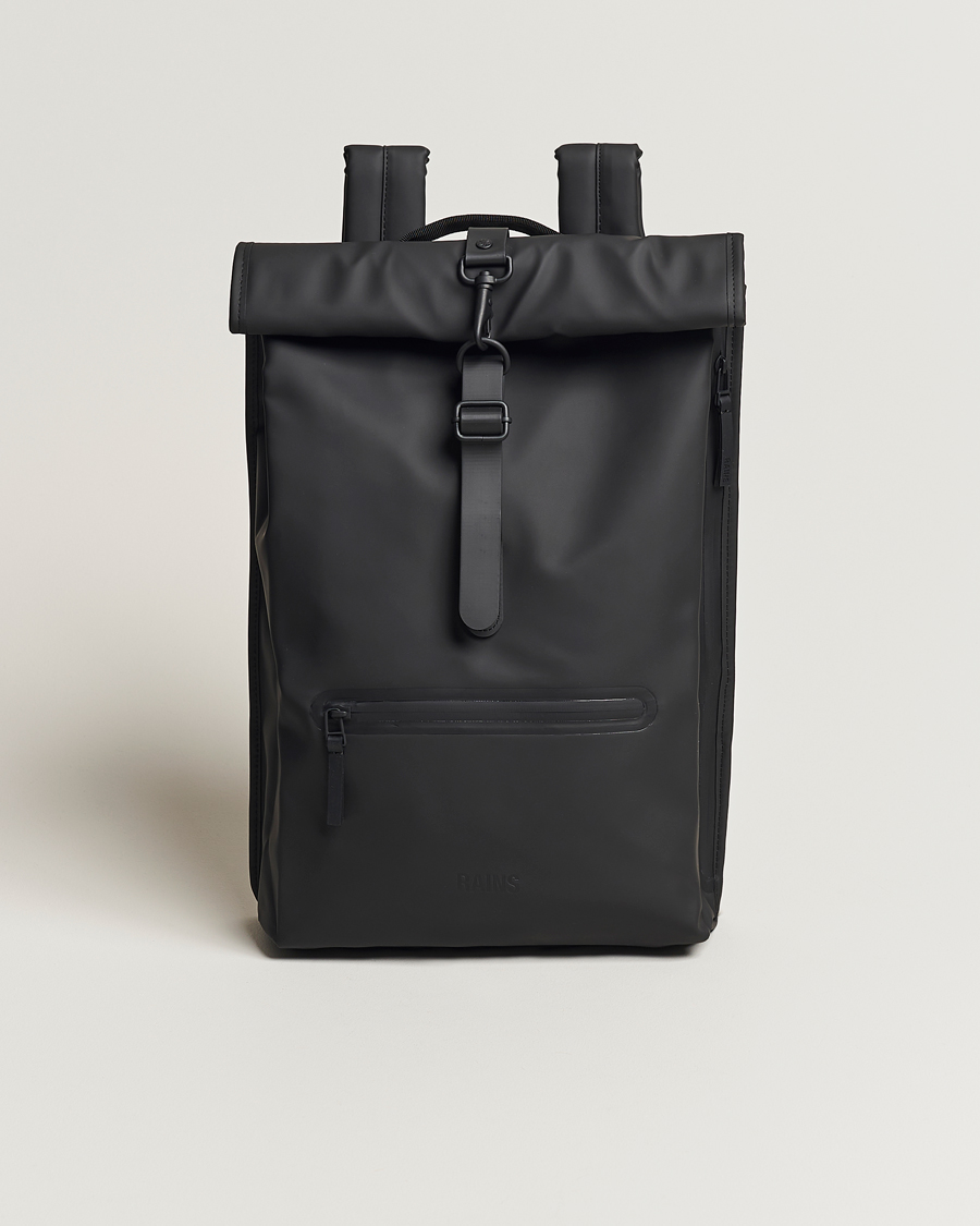 Herren | RAINS Rolltop Rucksack Black | RAINS | Rolltop Rucksack Black