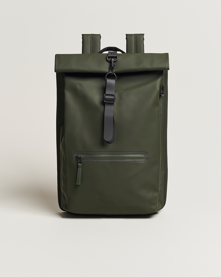 Herren | RAINS Rolltop Rucksack Green | RAINS | Rolltop Rucksack Green