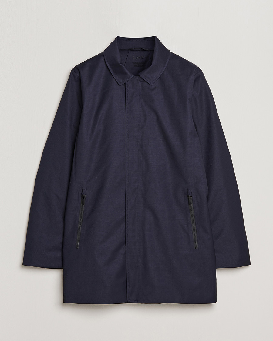 Herren | Jacken | UBR | Regulator Coat Savile Dark Navy Wool