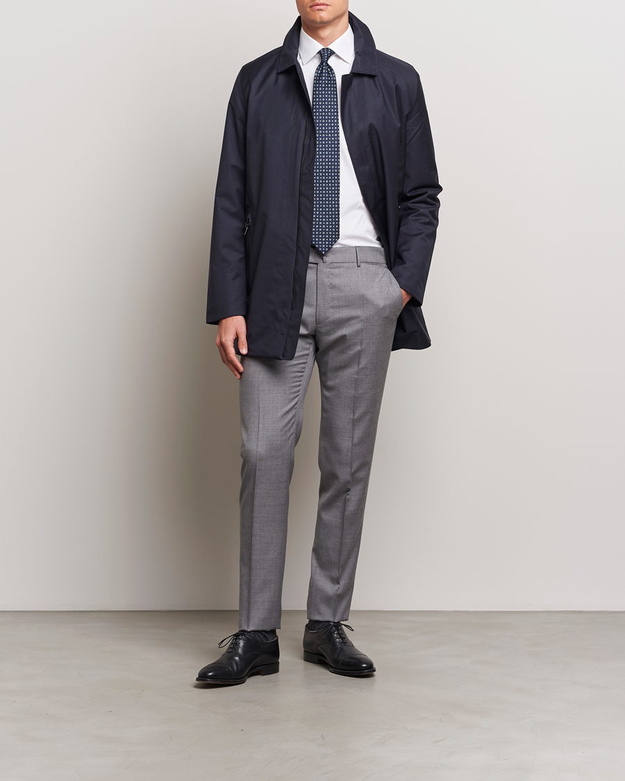 Herren | Jacken | UBR | Regulator Coat Savile Dark Navy Wool