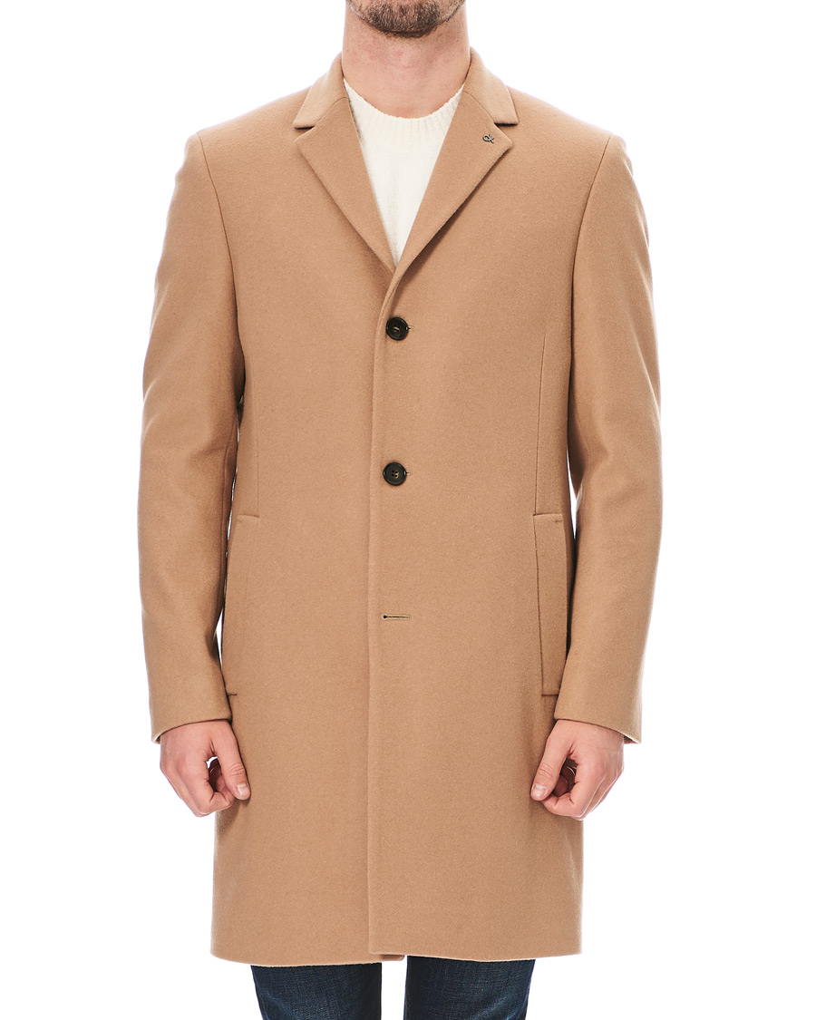 Herren | Jacken | Calvin Klein | Wool/Cashmere Coat Camel