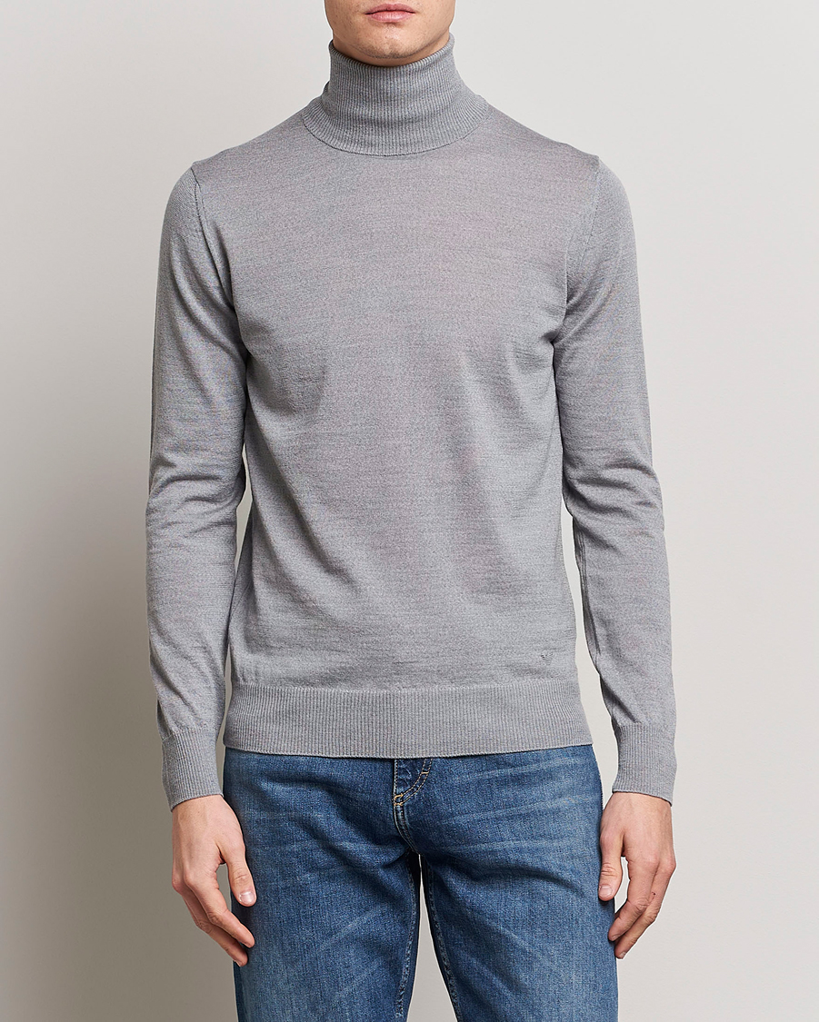 Herren | Pullover | Emporio Armani | Knitted Merio Polo Grey