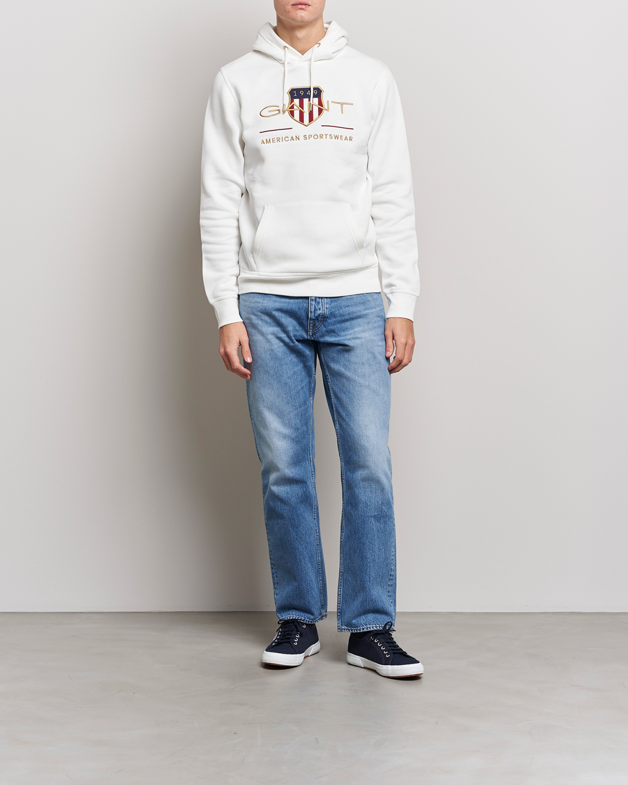 Herren | Pullover | GANT | Archive Shield Hoodie Eggshell