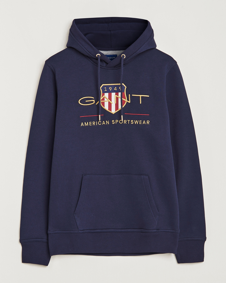 Herren | Pullover | GANT | Archive Shield Hoodie Evening Blue