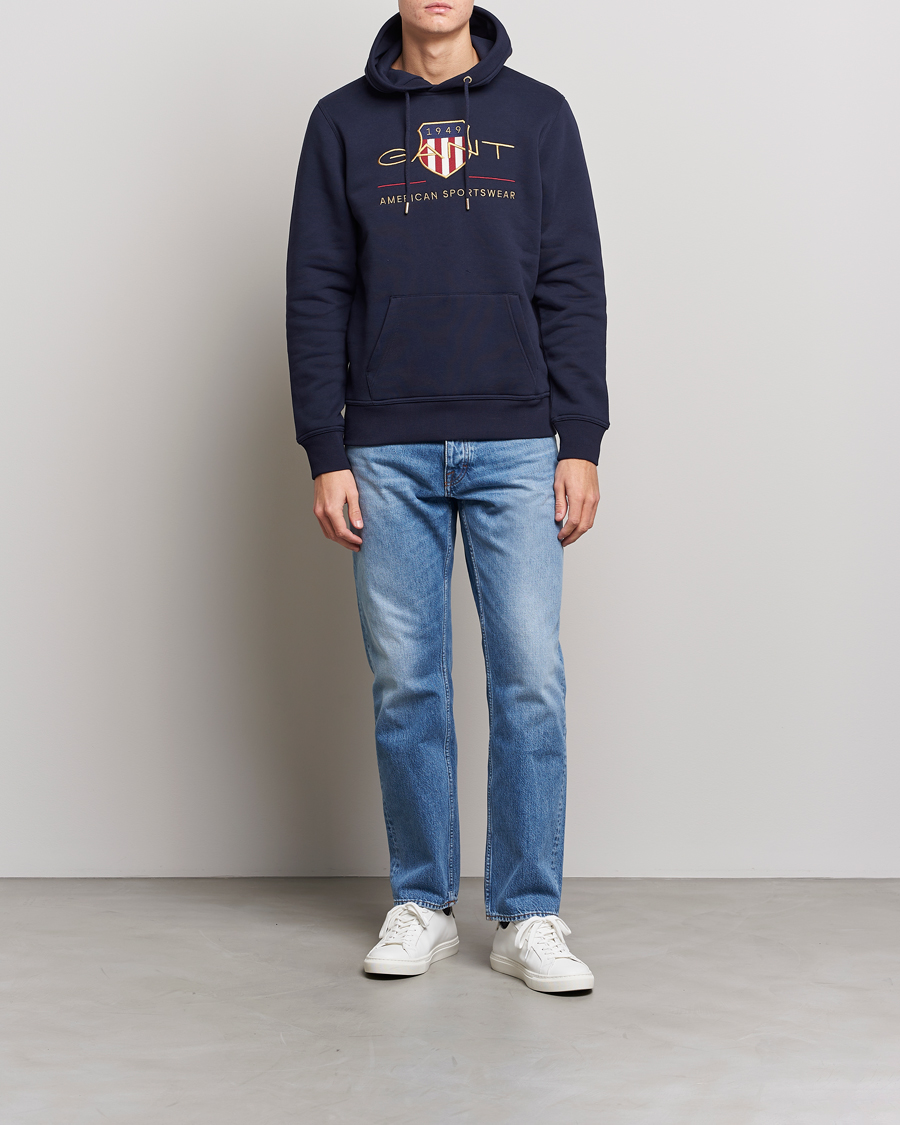 Herren | Pullover | GANT | Archive Shield Hoodie Evening Blue