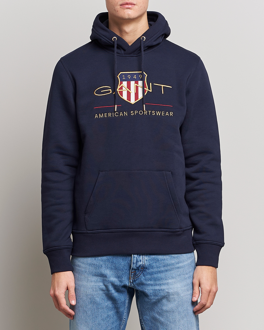 Herren | Pullover | GANT | Archive Shield Hoodie Evening Blue