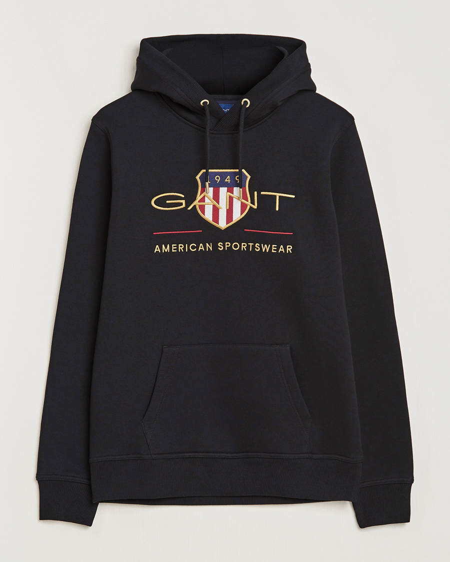 Herren | Pullover | GANT | Archive Shield Hoodie Black