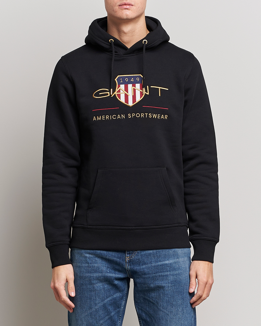 Herren | Pullover | GANT | Archive Shield Hoodie Black