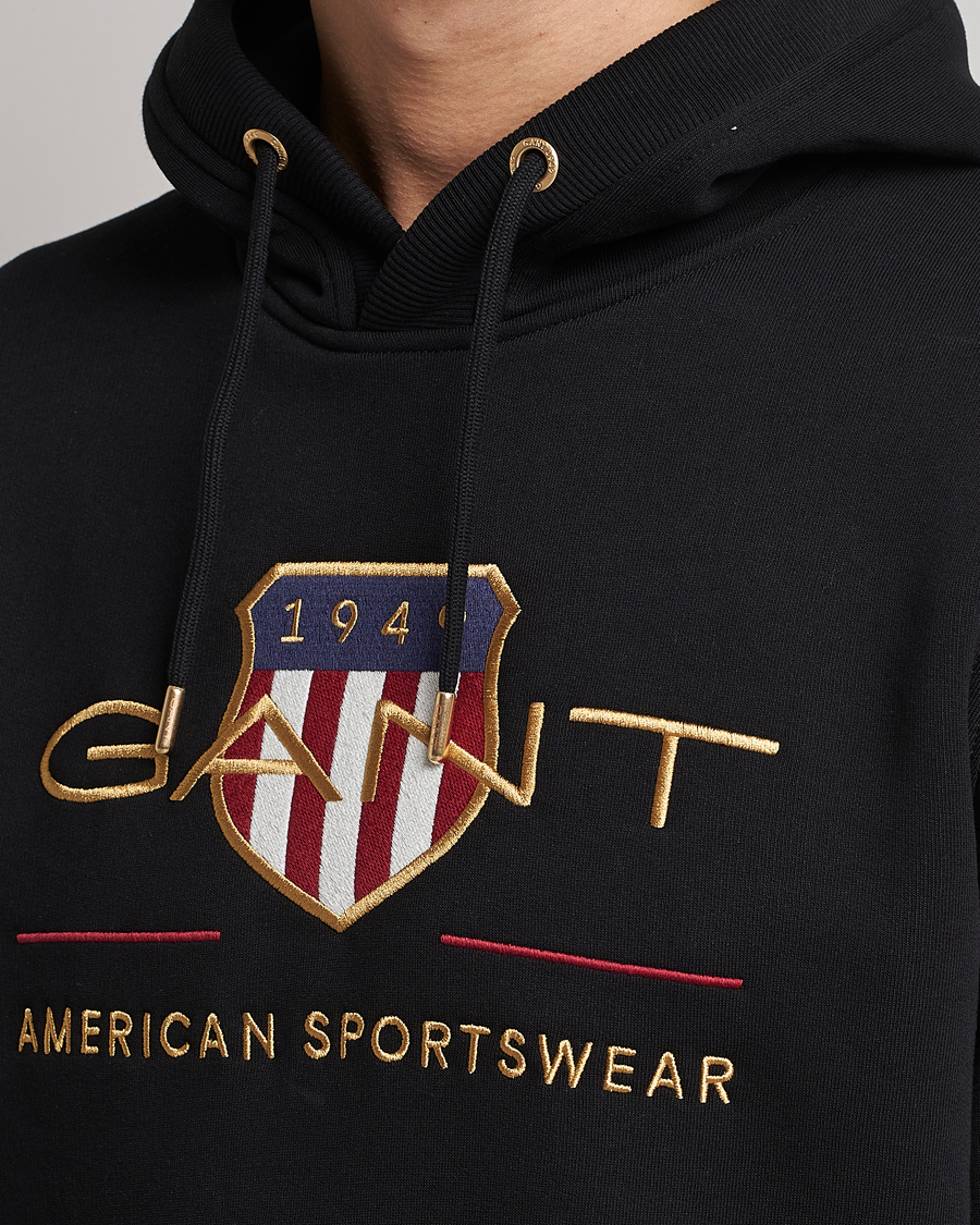 Herren | Pullover | GANT | Archive Shield Hoodie Black