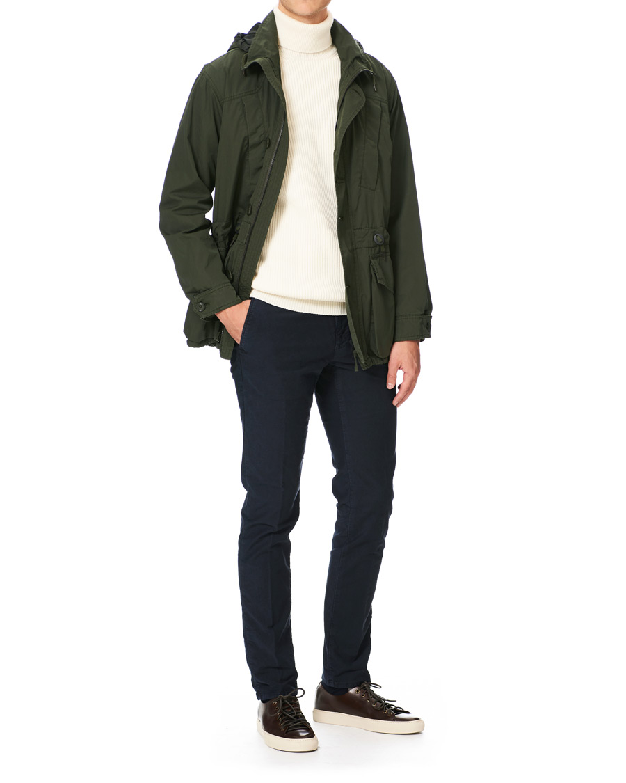 Herren | Hosen | Incotex | Slim Fit Garment Dyed Washed Slacks Navy