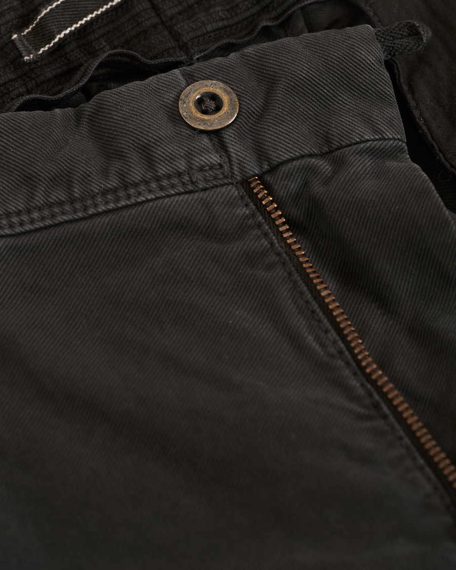 Herren | Hosen | Incotex | Slim Fit Garment Dyed Washed Slacks Black