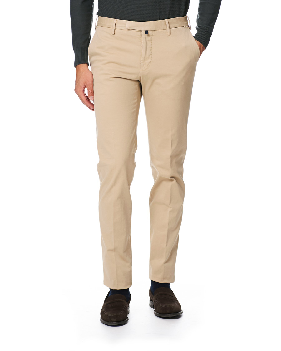 Herren | Hosen | Incotex | Slim Fit Comfort Chino Beige