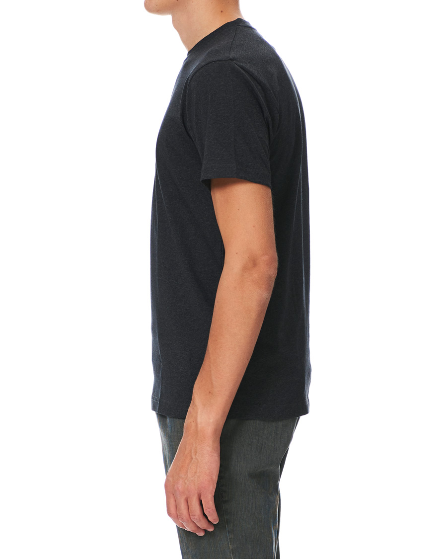 Herren | T-Shirts | Sunspel | Riviera Organic Tee Charcoal Melange