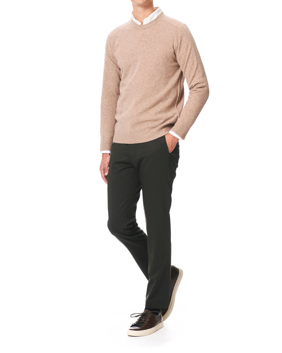 Herren | Hosen | NN07 | Theo Regular Fit Wool Trousers Army Green