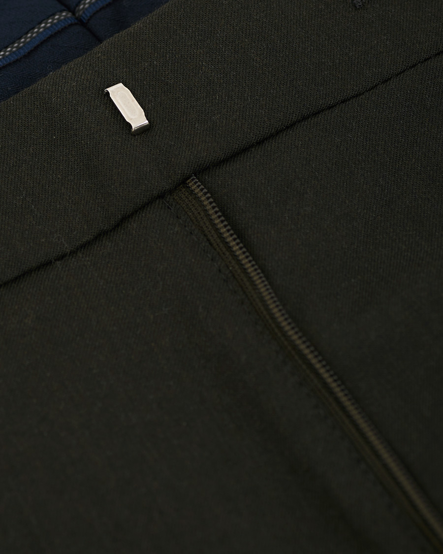 Herren | Hosen | NN07 | Theo Regular Fit Wool Trousers Army Green