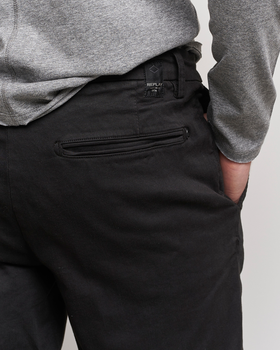 Herren | Hosen | Replay | Benni Hyperflex X-Lite Chinos Black