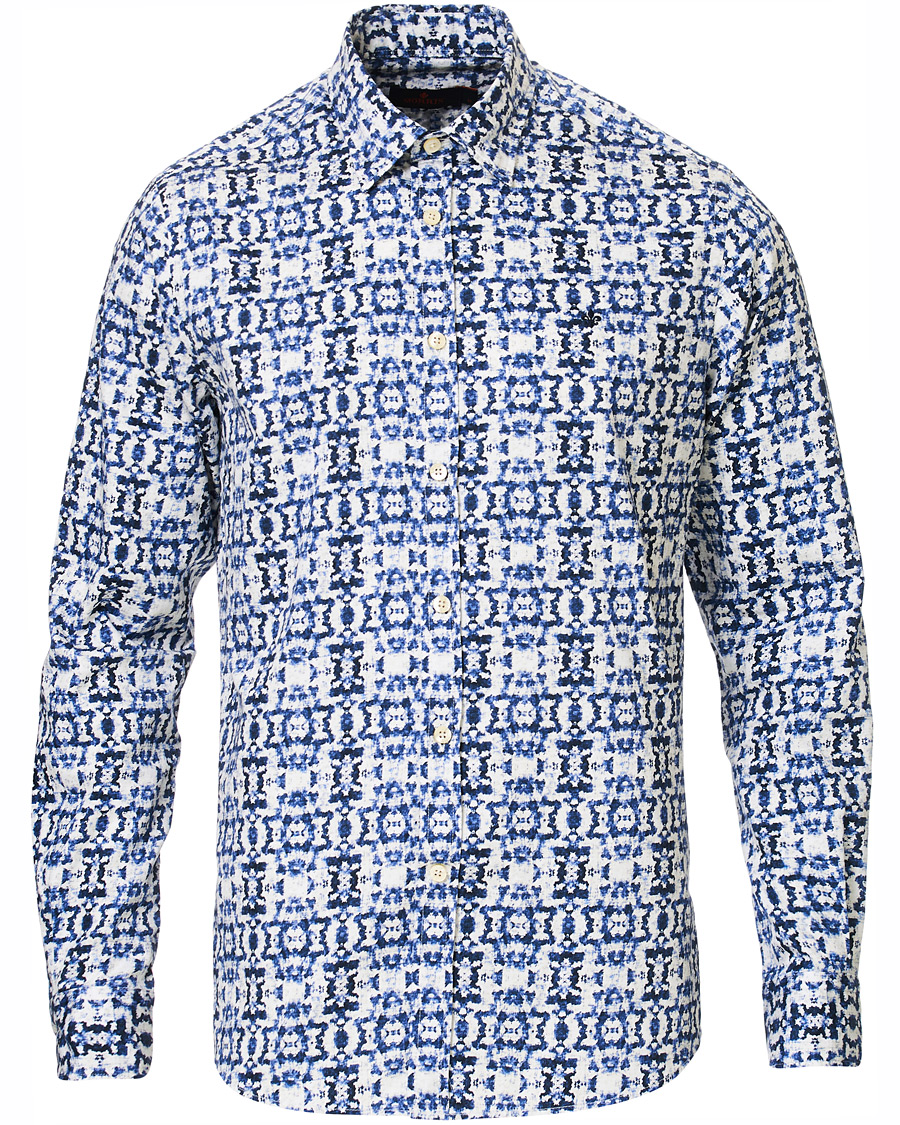 Herren | Hemden | Morris | Pascal Button Under Shirt Blue