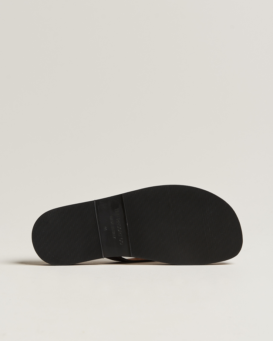 Herren | The Resort Co Saffiano Leather Flip-Flop Brown | The Resort Co | Saffiano Leather Flip-Flop Brown