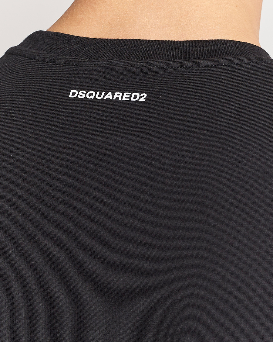 Herren | T-Shirts | Dsquared2 | 2-Pack Cotton Stretch Crew Neck Tee Black
