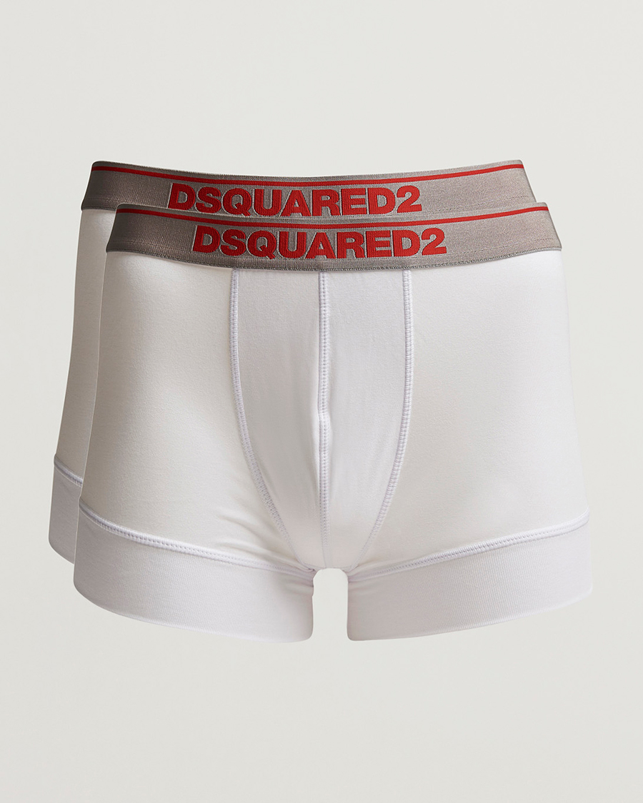 Herren | Unterwäsche | Dsquared2 | 2-Pack Modal Stretch Trunk White