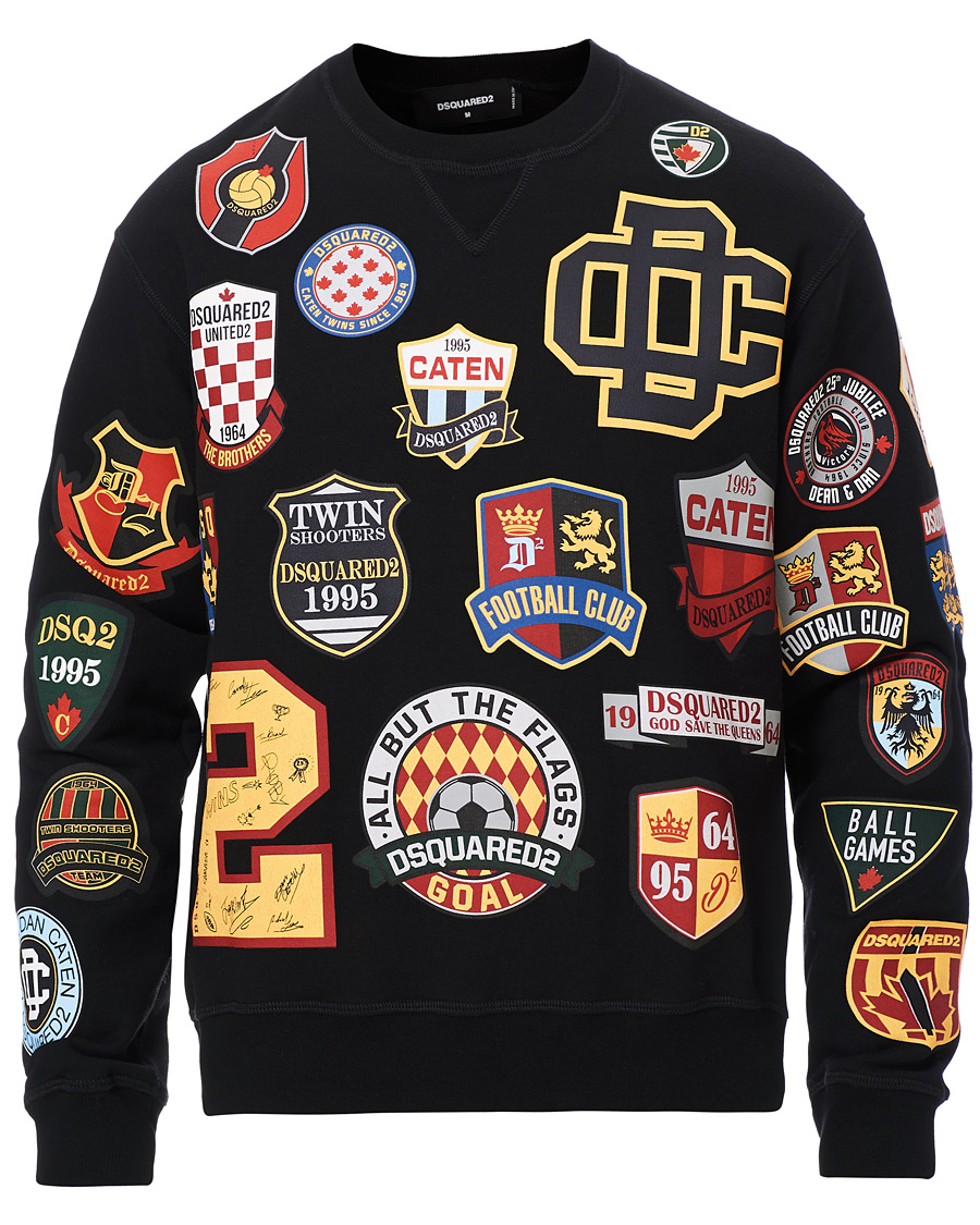 Herren | Pullover | Dsquared2 | Cool Fit Patch Work Sweatshirt Black